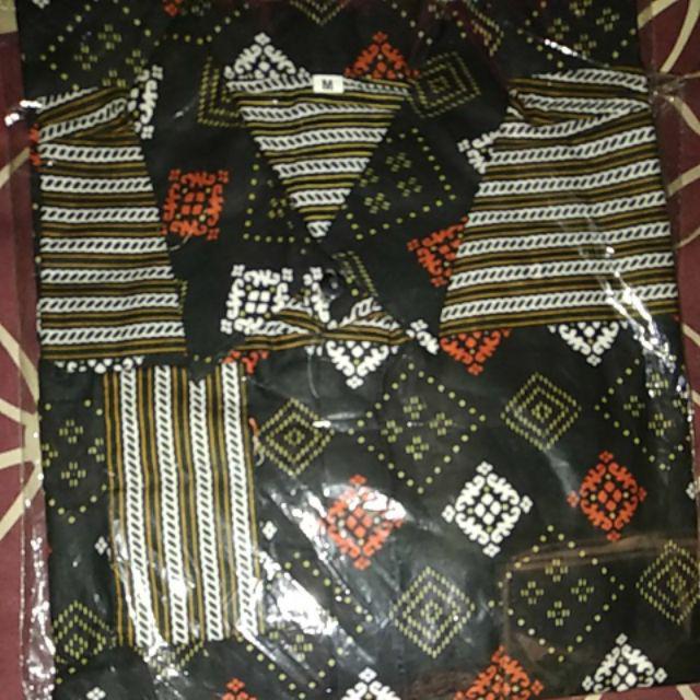 Bswart Batik Hrb026 Kenongo Hem Pendek Padi Pekalongan M L Xl Batik Pria