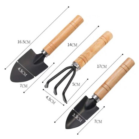 Alat Berkebun TEBAL Mini Set 3 in 1 Sekop Garpu Cangkul Taman Kebun Tanaman Garden Tools Bonsai Cocok Tanam Bibit Buah [AGR01]