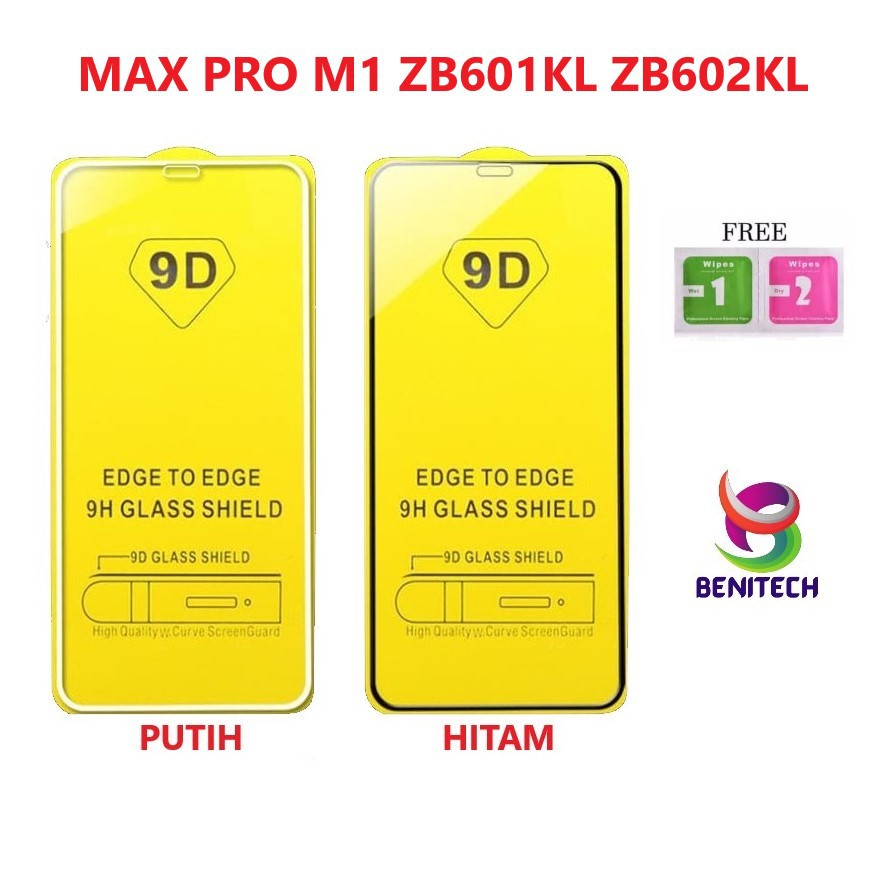 ANTI GORES FULL 9D GLASS ASUS ZENFONE MAX PRO M1 ZB601KL / ZB602KL / X00TD ~ TEMPERED GLASS FULL