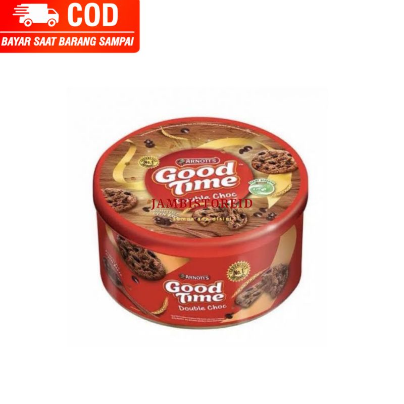 

(JAMBISTOREID) JAMBI LANGSUNG KIRIM Biskuit Arnott's Good Time Double Choco Kaleng 149gram Jambi Kue Lebaran