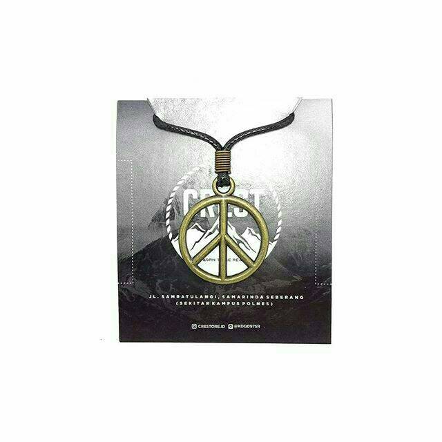 Kalung peace / kalung unisex cewe cowo / kalung pria