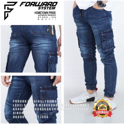 SLIMFIT JEANS PAKAIAN PRIA/ JEANS - celana joger jeans premium forward