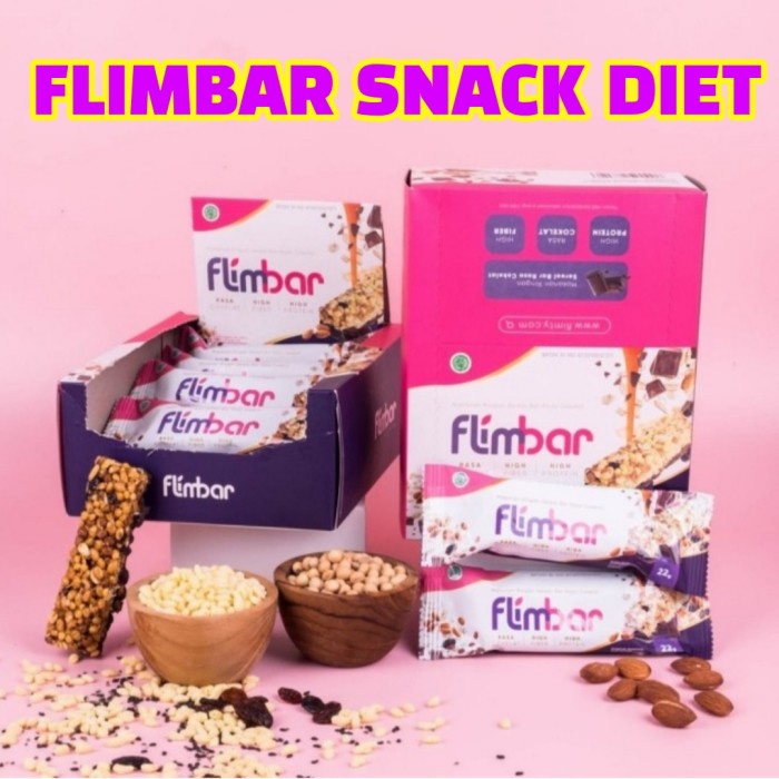 

Beautywearr - Flimbar Snack Cemilan Diet - Flim Protein Bar Rendah Kalori