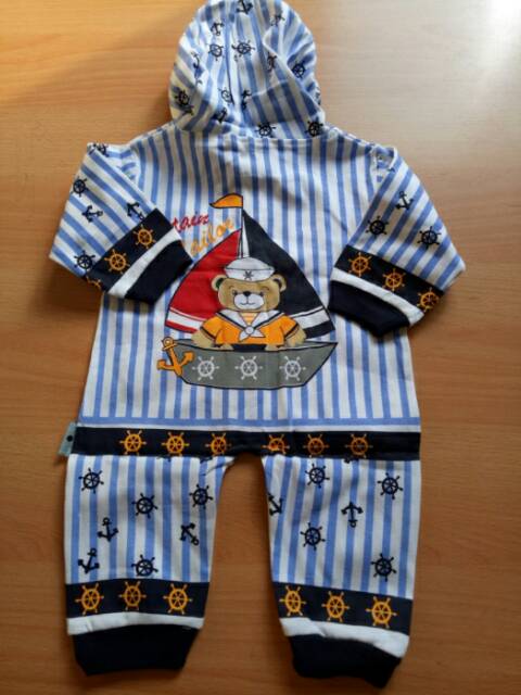 Baju jumper panjang baju kodok bayi karakter sailor