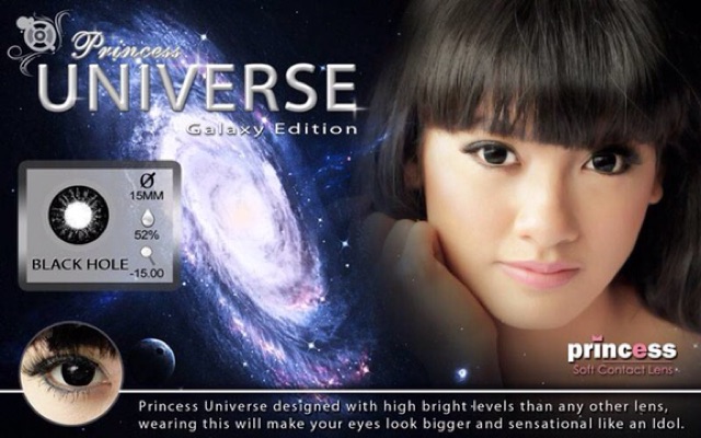 Softlens princess universe blytheye gray brown blue green violet red black