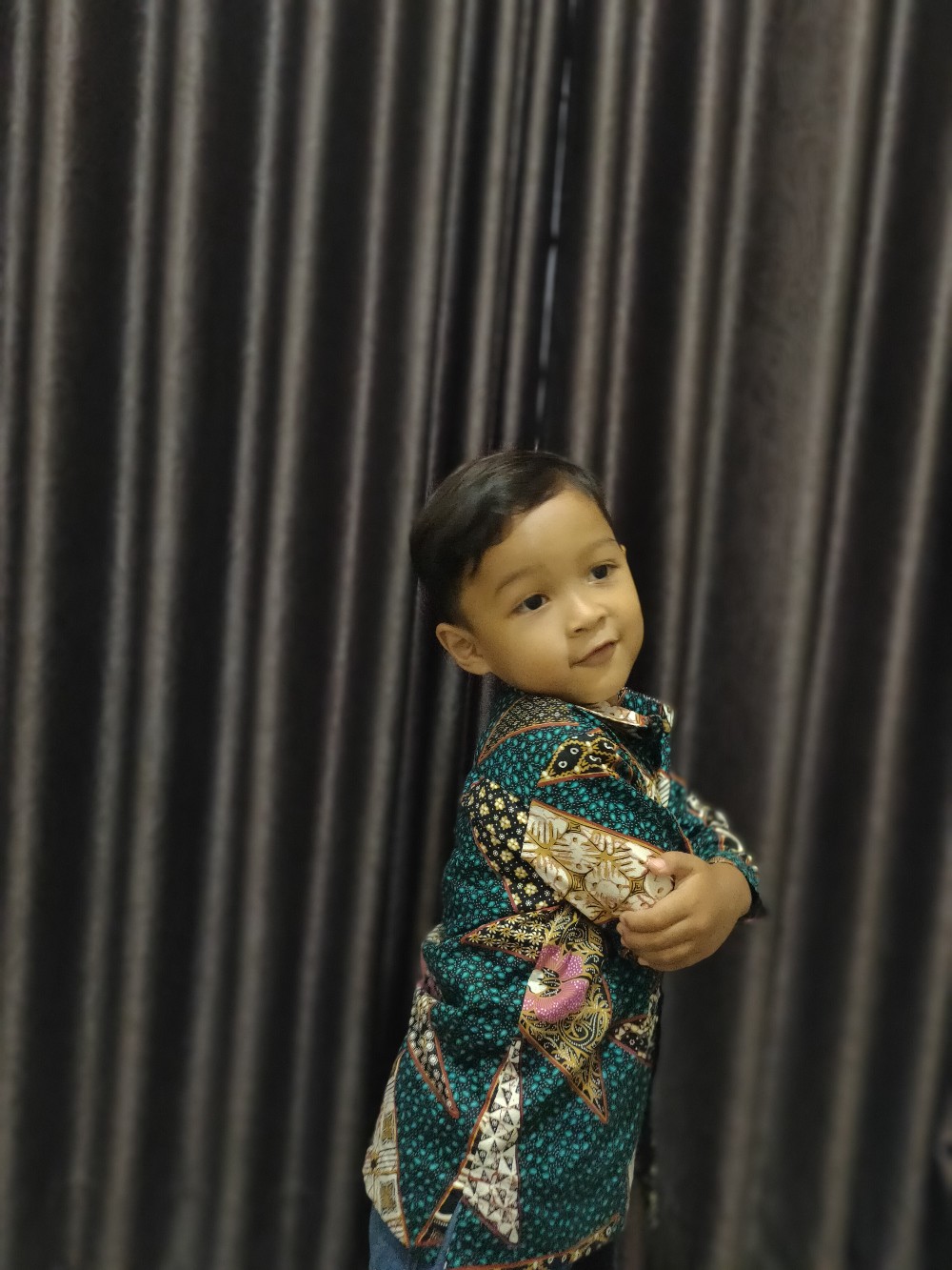 Batik Anak Laki-laki Lengan Panjang (batik Emerald)