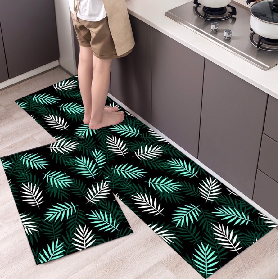 Keset Dapur 2 in 1 Kitchen Floor Mat Set / Karpet Alas Lantai Rumah Kamar Dapur / Matras Anti Slip