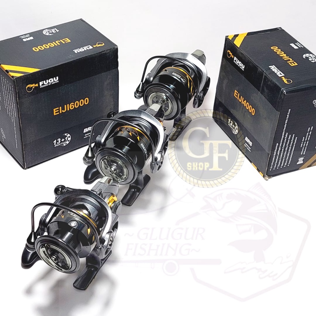 REEL SPINNING FUGU EIJI POWER HANDLE 3000-4000-6000 / 13+1 BALL BEARINGS (BRS) BALANCED ROTOR SYSTEM