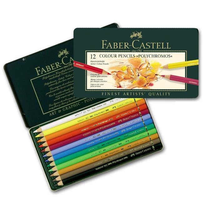 

Faber Castell Polychromos Pencils 12 Colour Tin