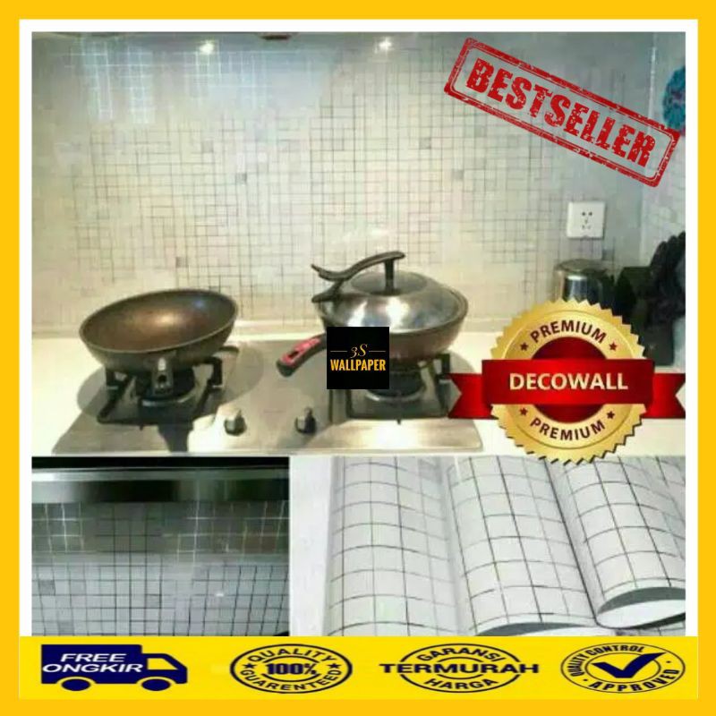 [COD] STIKER DAPUR ABU SILVER / STIKER DAPUR ANTI MINYAK & ANTI PANAS / STIKER DAPUR TAHAN PANAS