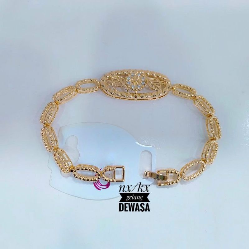 Perhiasan Gelang Xuping Rantai sepuh Emas18k