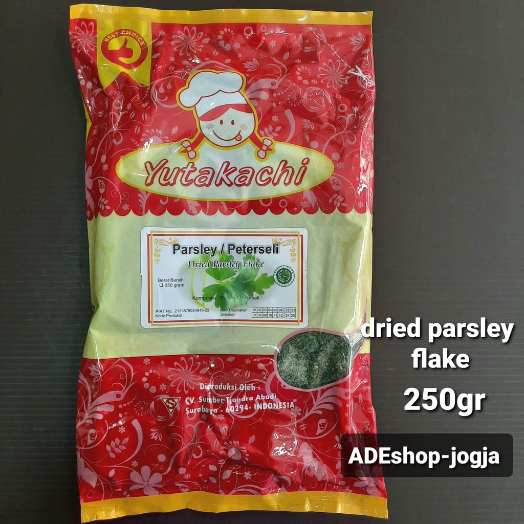

yutakachi dried daun parsley peterseli flakes serpihan 250 gr