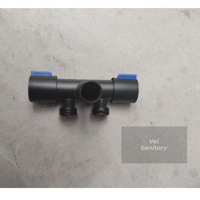 Stop Kran Cabang 2, Stop Kran Cabang 2 On/Off, Stop Kran Cabang 2 Hitam, Stop Kran Stainless, Kran A