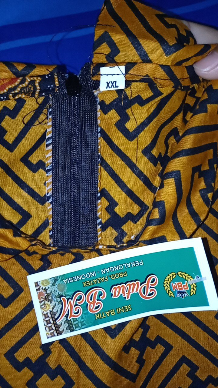 Batik Tunik Shibori Modern Kondangan Kekinian Kerja Kantor Seragaman Tunik Monochrome