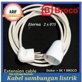 Kabel sambungan listrik/kabel eterna + broco 1 lubang - 12