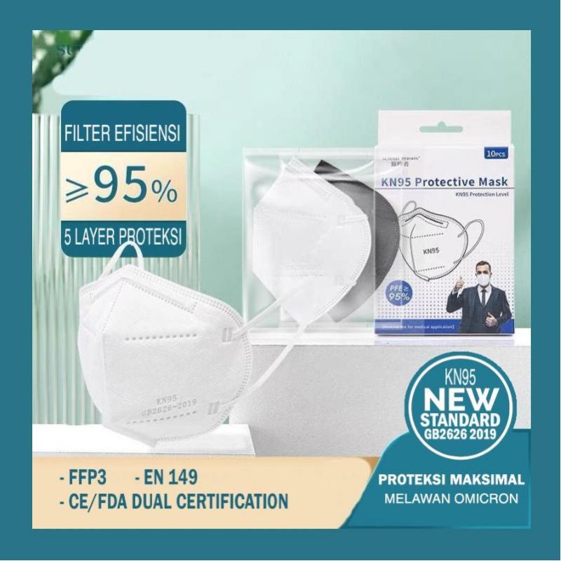 Masker KN95 US Export Quality Summit Person (lebih Tebal, lebih terlindungi)