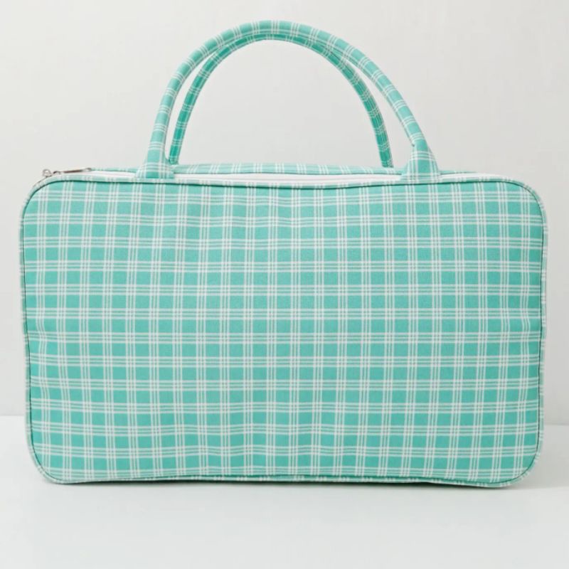 TRAVEL BAG JUMBO PREMIUM TAS KOPER WANITA GINGHAM TOSCA