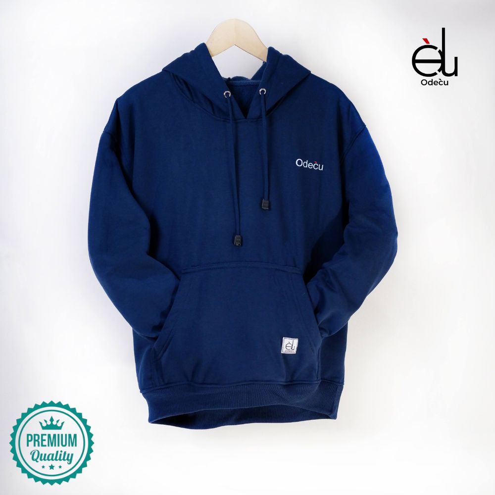 ODECU HOODIE PREMIUM NAVY SWEATER OVERSIZE WANITA PRIA