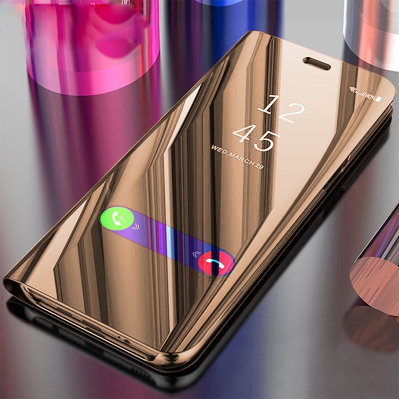 VIVO Y15 / Y12 Flip Case Mirror Standing Clear View