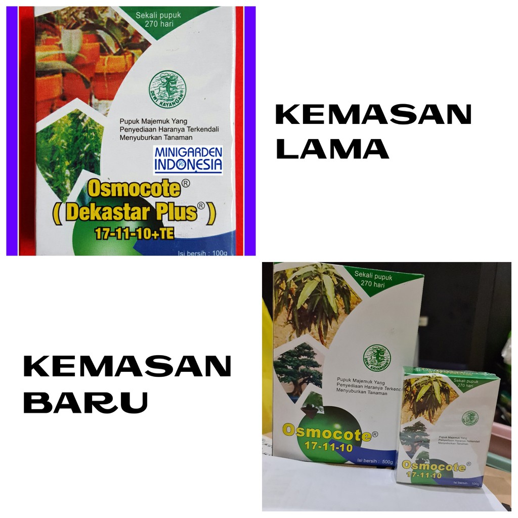 OSMOCOTE 100 gram Dekastar Plus 17-11-10  Pupuk tanaman hias daun sayur sayuran bonsai