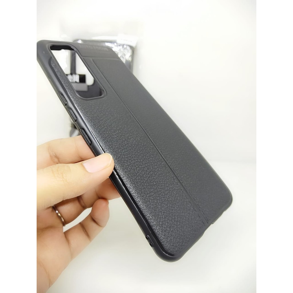 AutoFokus Vivo V20 SE 6.44 inchi Leather Soft Case AUTOFOCUS Motif Kulit Jeruk