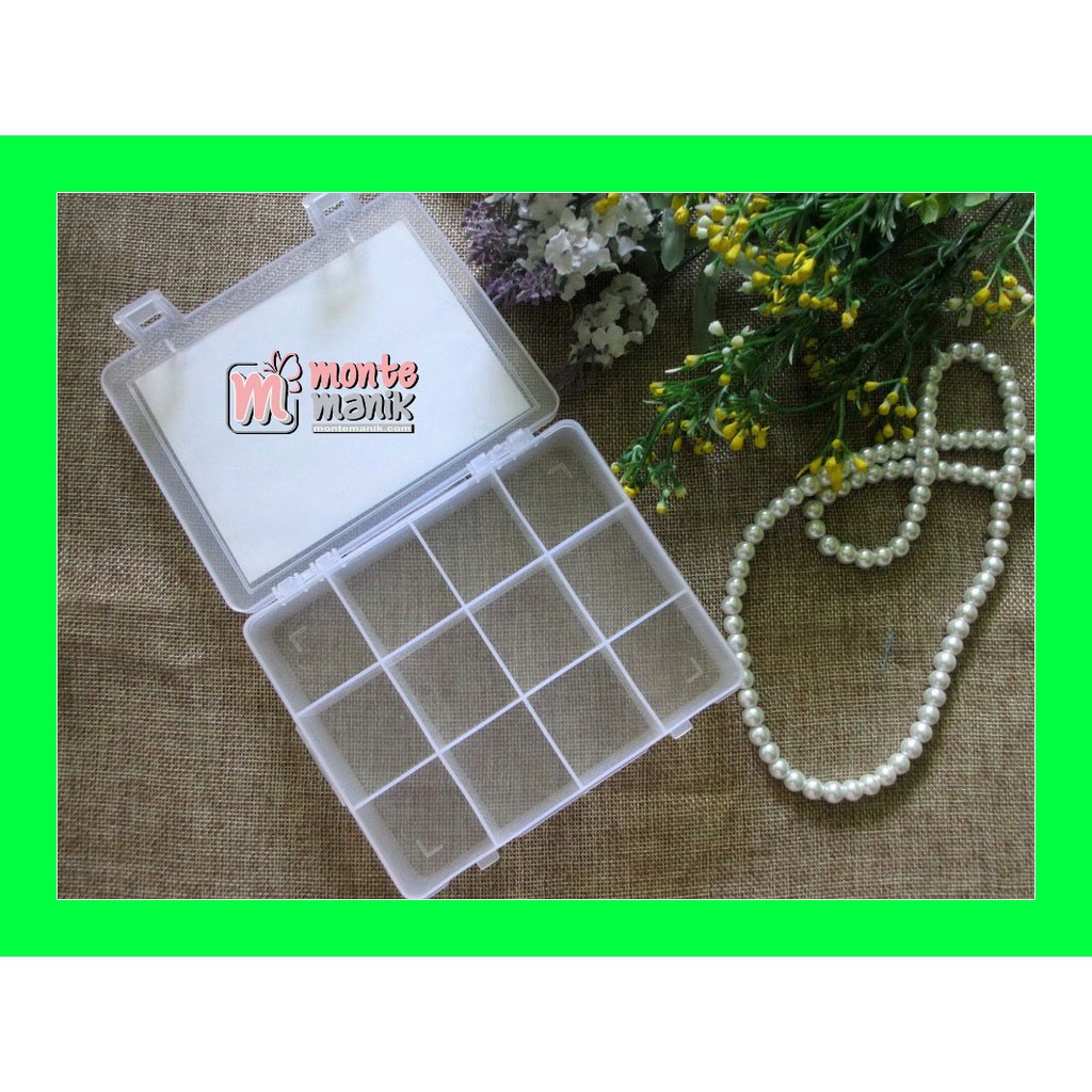 

Box / Wadah Penyimpan Manik-manik 12 Sekat BOX-05 Jual Tali Suede
