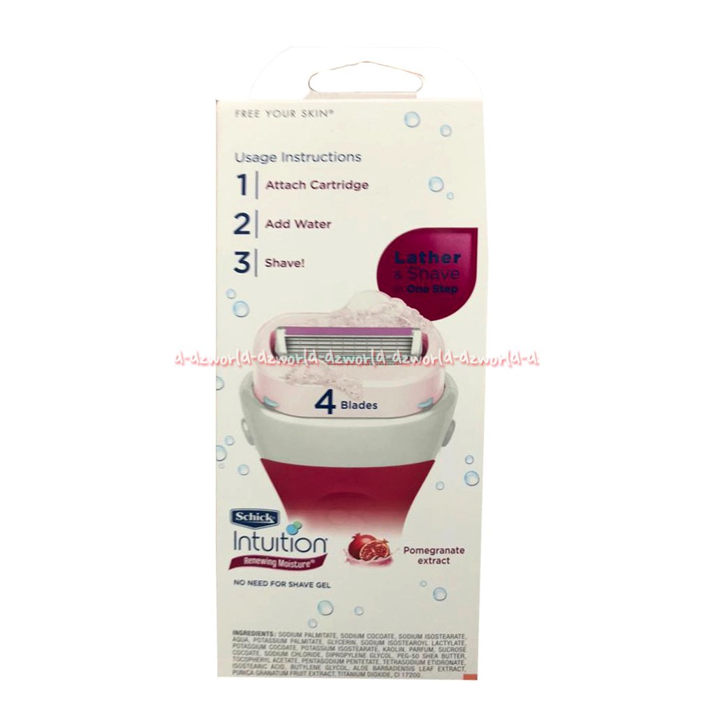 Schick intuition renew pisau cukur Cewek Schick Shick Polkadot Pink