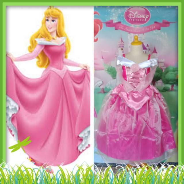Princess Aurora Deluxe/Baju  Kostum Princess Aurora/Cosplay Princess Disney
