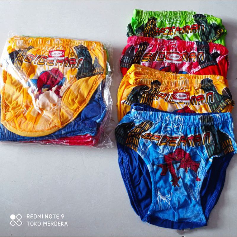 12pcs SEMPAK ANAK COWOK KARAKTER 1-10thn S/M/L/XL  termurah/Cod Murah Sempak anak cowok 1-10thn S.M.