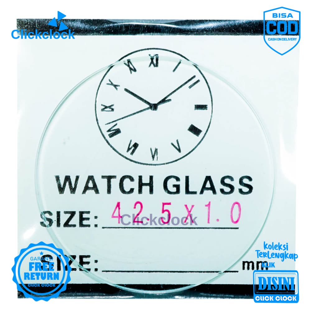 Kaca Jam Kaca Bahan Watch Glass PNC-425 Murah 4,25 cm