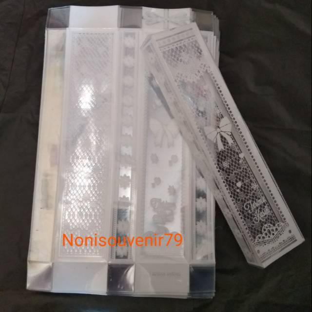 Souvenir kotak mika 50 pcs utk kemasan sendok garpu makan
