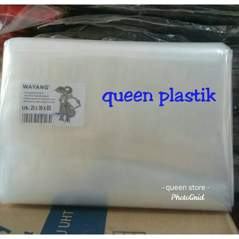 

PP bening tebal 0.5 wayang 20*30 (500 gr )