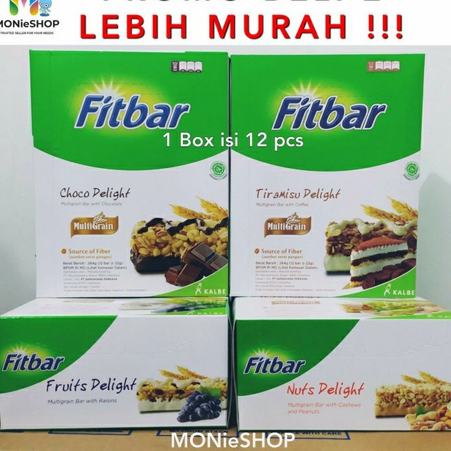 

⭐ COD ⭐ Fitbar isi 12 Rasa Tiramisu Coklat Nuts Fruits - Fruits isi 12