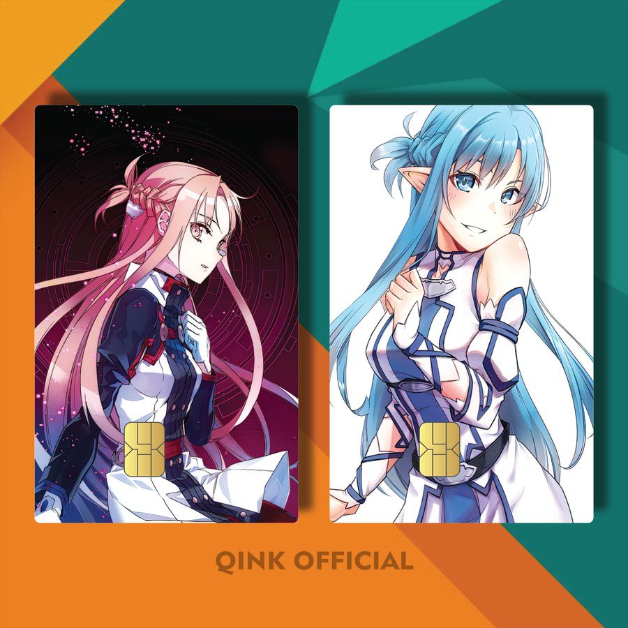 21-40 COVER ATM AESTHETIC ASUNA ALICE SWORD ART ONLINE K8CMF/OQ1QX/ STICKER KTP POPULER ANIME SWORD 