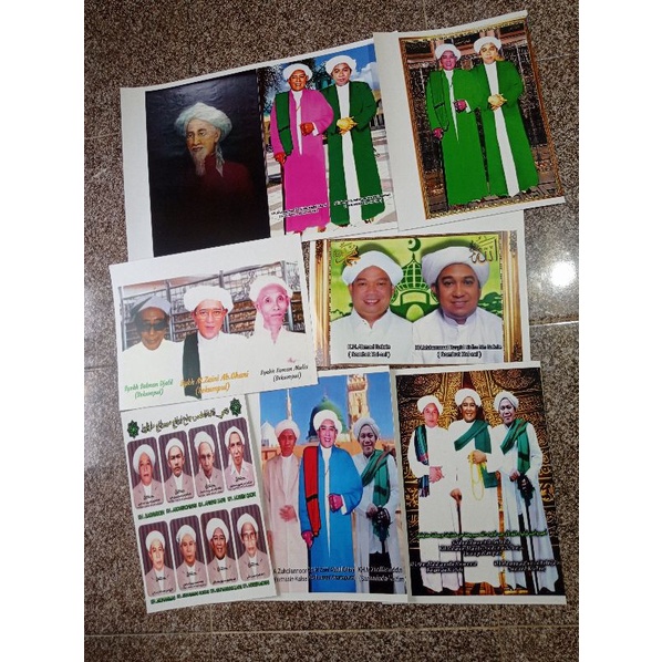 foto ulama banjar ukuran 20x30 (1pcs) klo mau bisa di laminating ad hrga tambahan