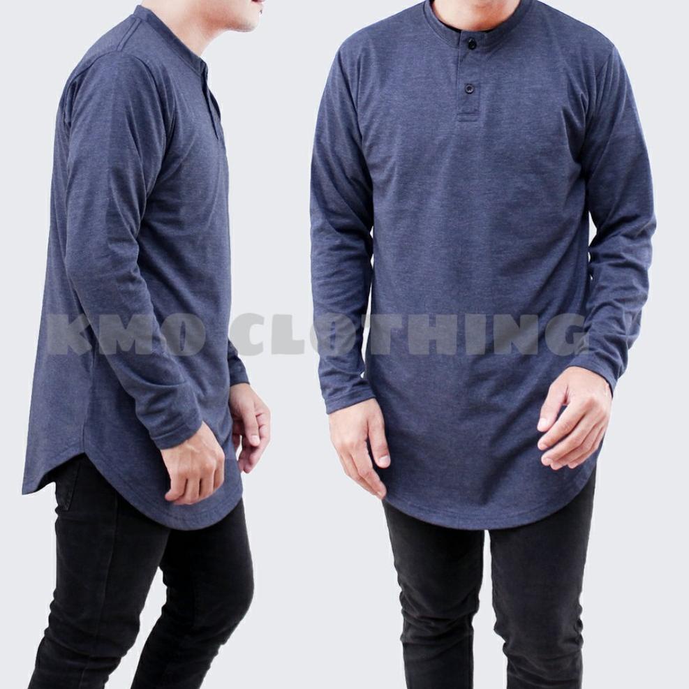 "MLI. 552782" GPB KAOS KURTA PRIA LENGAN PANJANG / BAJU KOKO KURTA PRIA LENGAN PANJANG / Kaos Longli