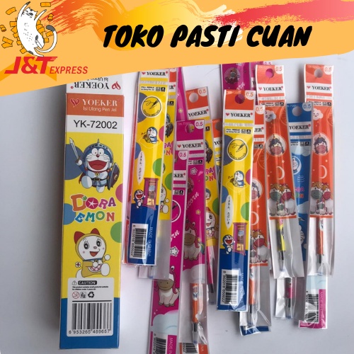 

isi TINTA pulpen karakter doraemon (1set(20 pcs) keperluan sekolah murah COD