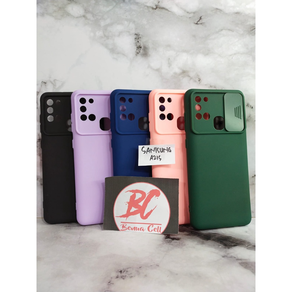 SLIDE CASE SAMSUNG A21S - SOFCASE SLIDE SAMSUNG A21S PELINDUNG KAMERA