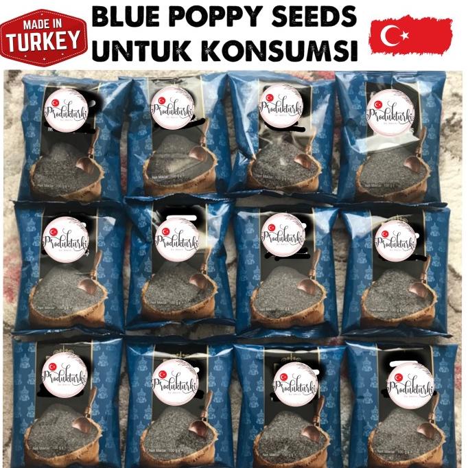 BLUE POPPY SEED TURKEY mavi hashas 200 gr biji bernutrisi sehat diet
