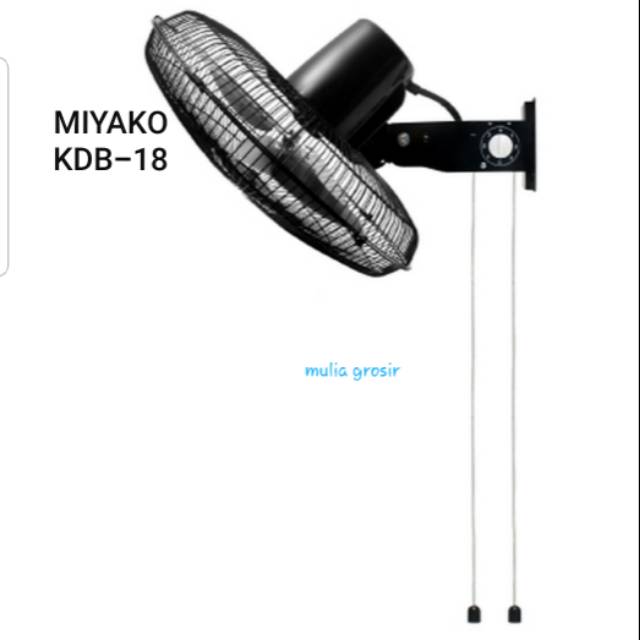 Wall Fan Miyako 18&quot; / Kipas Besi KDB 18