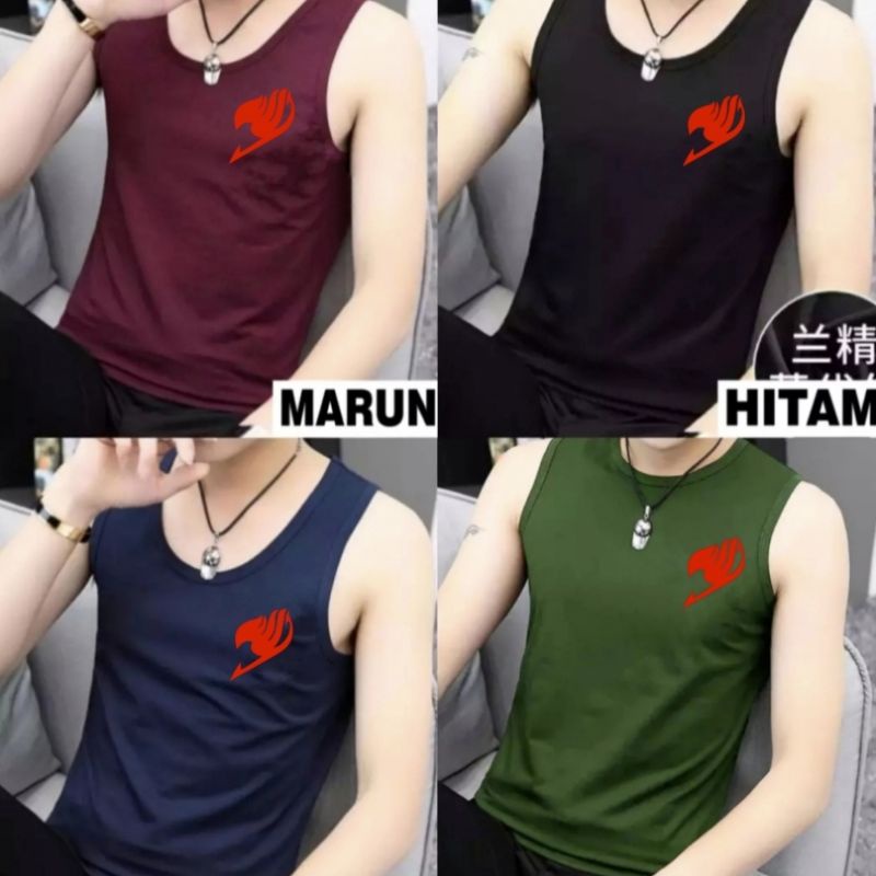 KAOS SINGLET PRIA LENGAN BUNTUNG LOGO FAIRYTALE