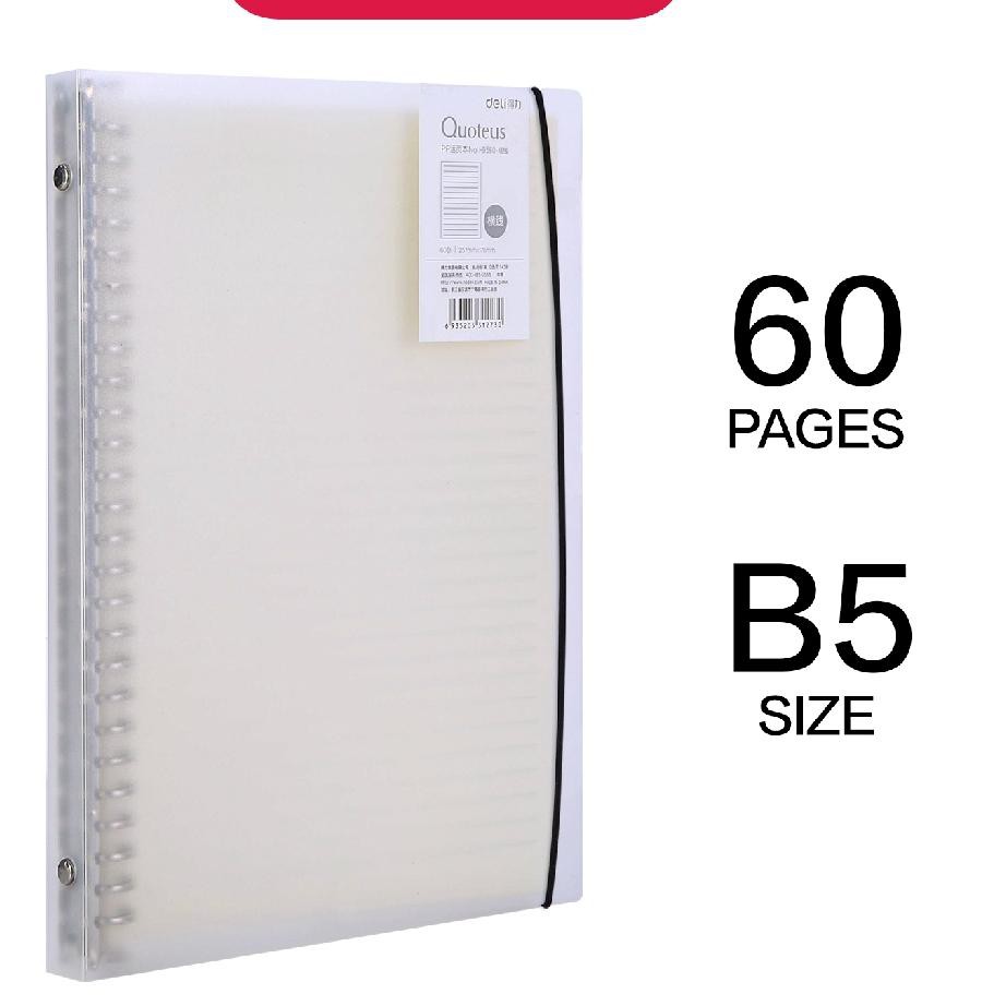 

PROMO 11.11 Deli Loose-Leaf Buku Notebook B5 60 lembar HB560