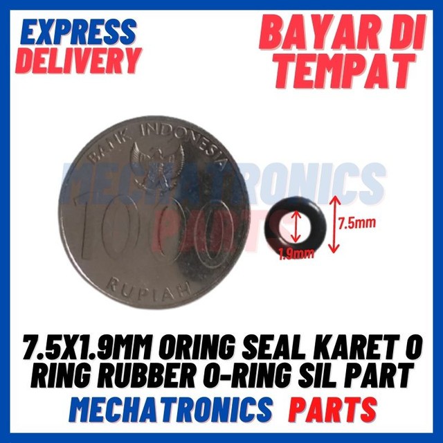 [DEV-9381] 7.5X1.9MM ORING SEAL KARET O RING RUBBER O-RING SIL PART AIR OIL OIL