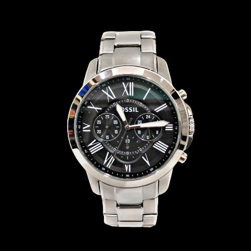 Jam Pria FOSSIL FS4736 FS 4736 Stainless Stell Original Bergaransi Resmi Free Battery Cadangan