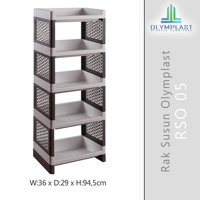 Langsung Order RAK SUSUN 5 TIER SERBAGUNA RSO OLYMPLAST (KHUSUS GRAB/GOSEND BANDUNG) Obral