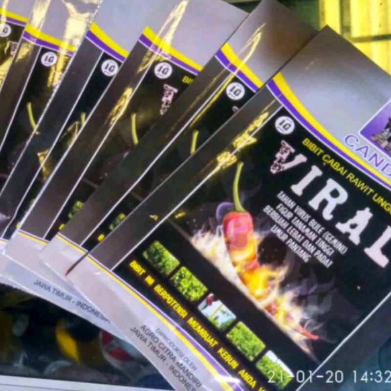 ✔️COD] Benih Cabai Rawit VIRAL Repack Original || Bibit Sayuran Benih Sayuran CRM viral