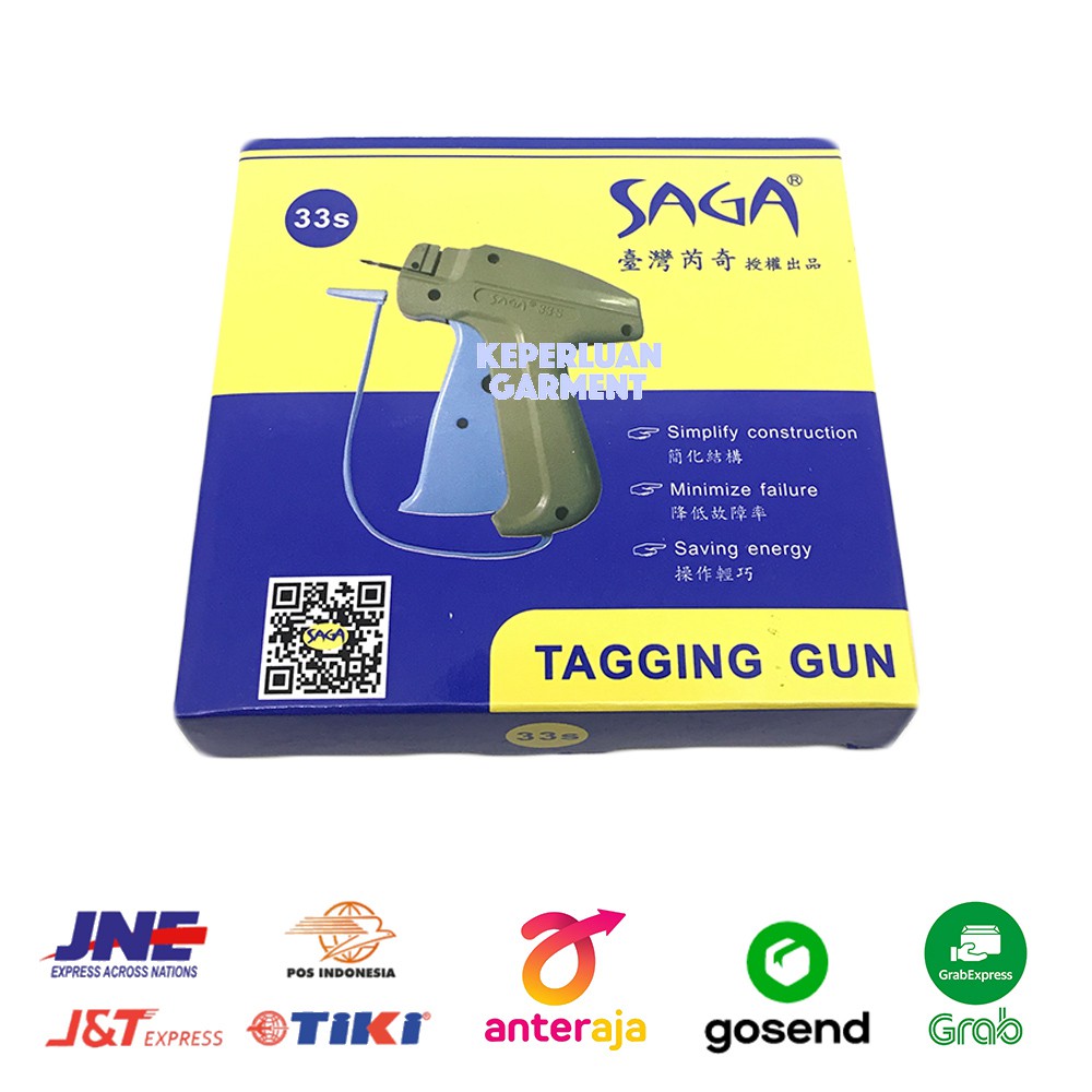 

Tag Gun SAGA 33S - Alat Tembak Pasang Merk - Tagging Gun SAGA 33 S