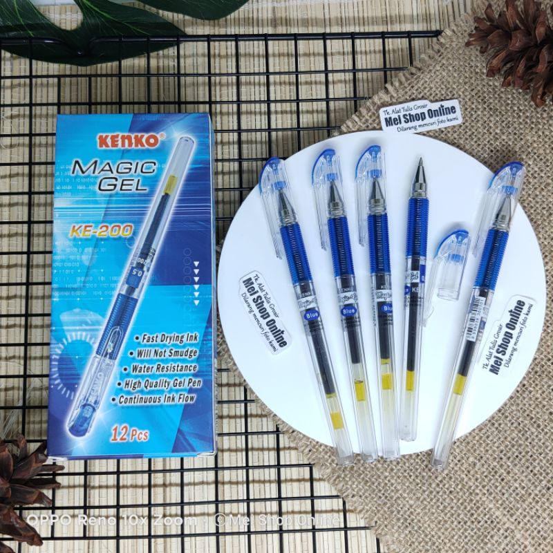 

(12Pcs) Pulpen Gel Kenko KE200 Magic Gel Pen