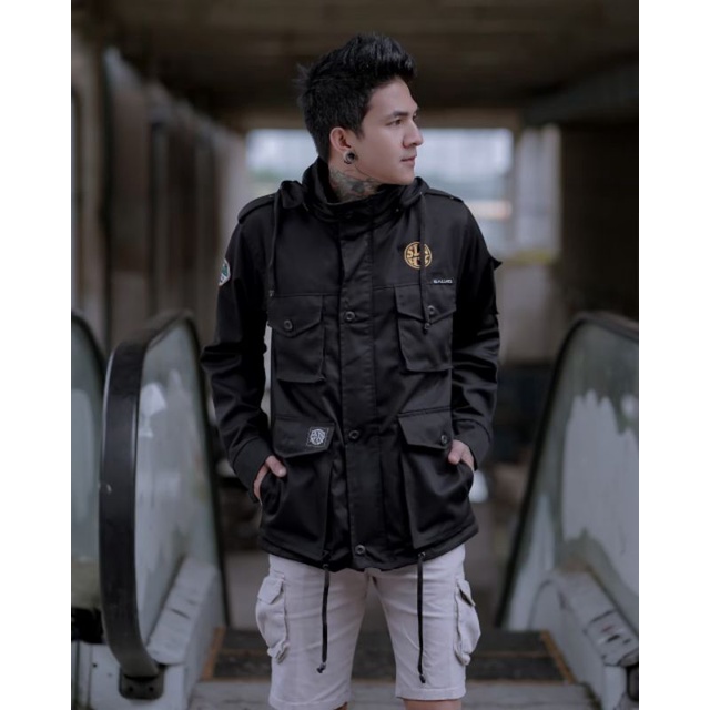 JAKET PRIA PARKA KANVAS 4 SAKU TERBARU - JAKET PARKA COWOK MOTIF