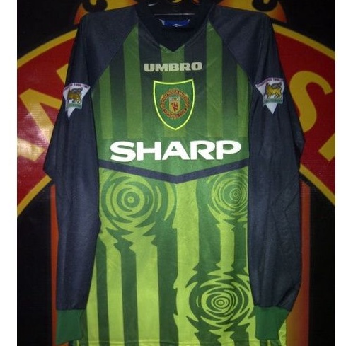 Jersey Manchester United Original Goalkeeper 1996-1997 Signed Peter Schmeichel